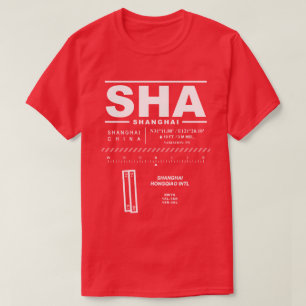 Camiseta Aeropuerto Internacional Hongqiao de Shanghai - ca