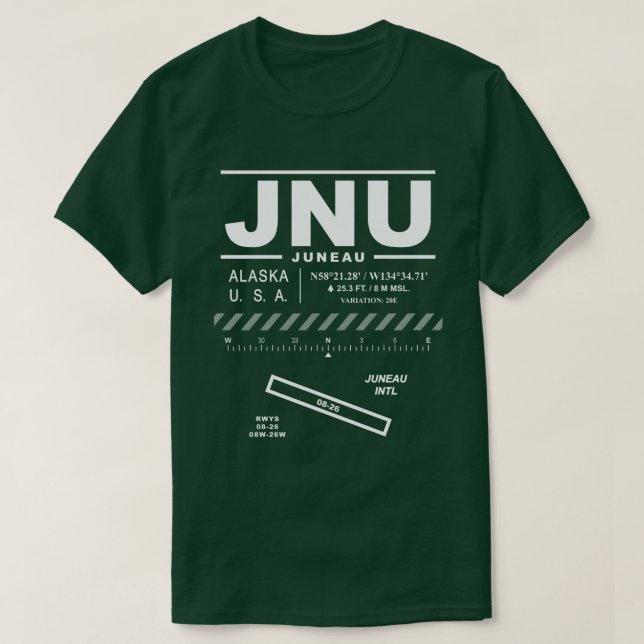 Camiseta Aeropuerto Internacional JNU T-Shirt (Diseño del anverso)
