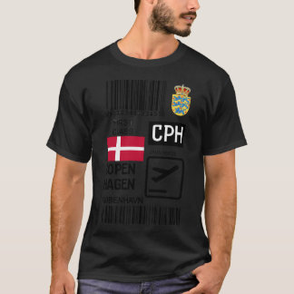 Camiseta Aeropuerto Internacional Kastrup de Copenhague