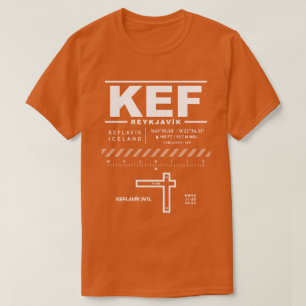 Camiseta Aeropuerto Internacional Keflavík KEF T-Shirt