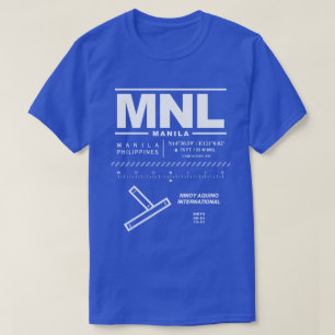 Camiseta Aeropuerto Internacional MNL Tee Shirt