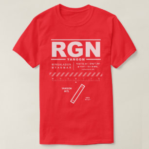 Camiseta Aeropuerto Internacional RGN T-Shirt de Yangon