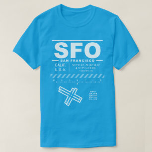 Camiseta Aeropuerto Internacional SFO T-Shirt de San Franci