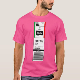 Camiseta Aeropuerto Internacional Turín Torino Trn Italia