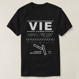 Camiseta Aeropuerto Internacional VIE Tee Shirt