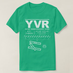Camiseta Aeropuerto Internacional YVR T-Shirt