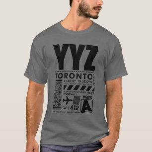 Camiseta Aeropuerto Internacional YYZ Toronto Pearson