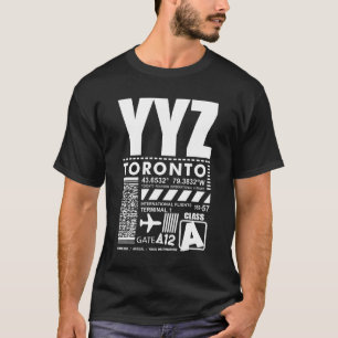 Camiseta Aeropuerto Internacional YYZ Toronto Pearson