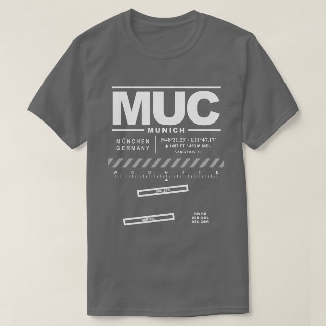 Camiseta Aeropuerto MUC-Shirt (Diseño del anverso)