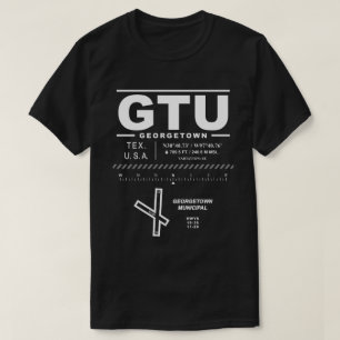 Camiseta Aeropuerto Municipal de Georgetown GTU T-Shirt