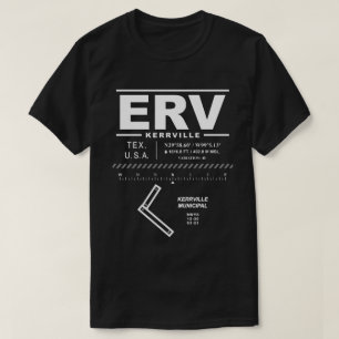 Camiseta Aeropuerto Municipal de Kerrville ERV USAA