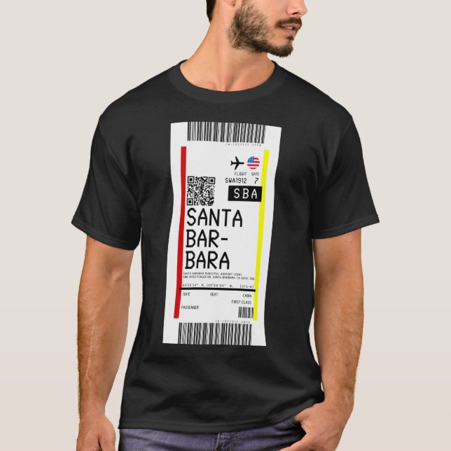 Camiseta Aeropuerto Municipal de Santa Bárbara (SBA) (Anverso)
