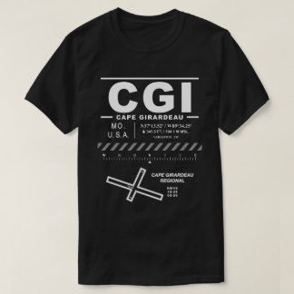 Camiseta Aeropuerto Regional de Cape Girardeau CGI USAA
