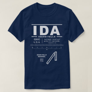 Camiseta Aeropuerto Regional de Idaho Falls IDA