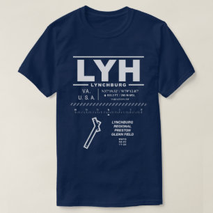 Camiseta Aeropuerto Regional de Lynchburg LYH T-Shirt