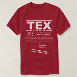 Camiseta Aeropuerto Regional de Telluride TEX T-Shirt