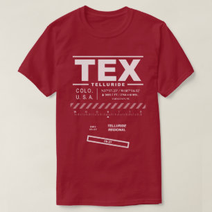 Camiseta Aeropuerto Regional de Telluride TEX T-Shirt