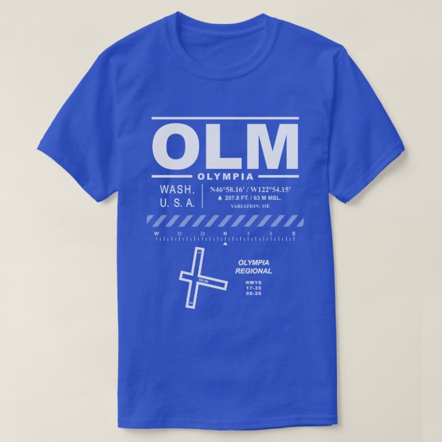 Camiseta Aeropuerto Regional OLM T-Shirt (Diseño del anverso)