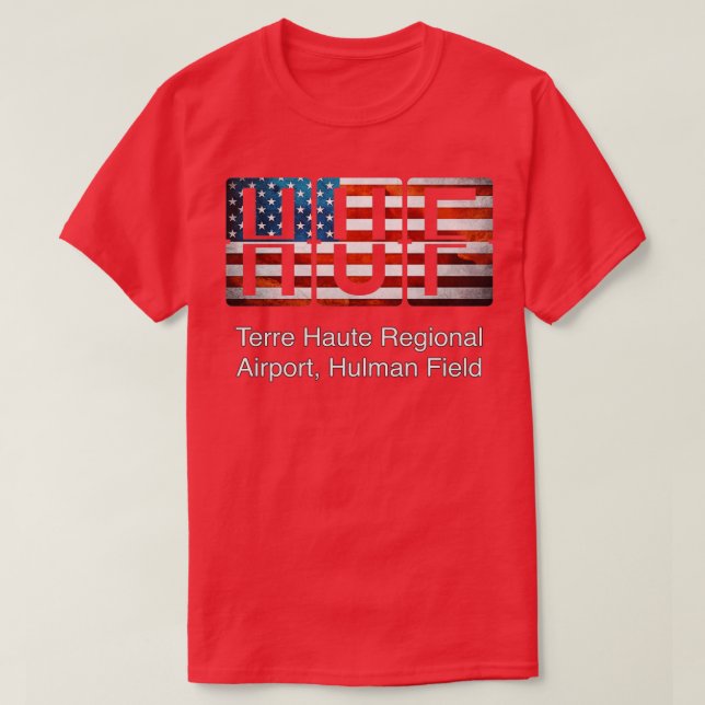 Camiseta Aeropuerto Regional Terre Haute (Diseño del anverso)