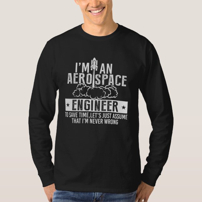 Camiseta Aerospace Aircraft Mechanic Engineer Engineering (Anverso)