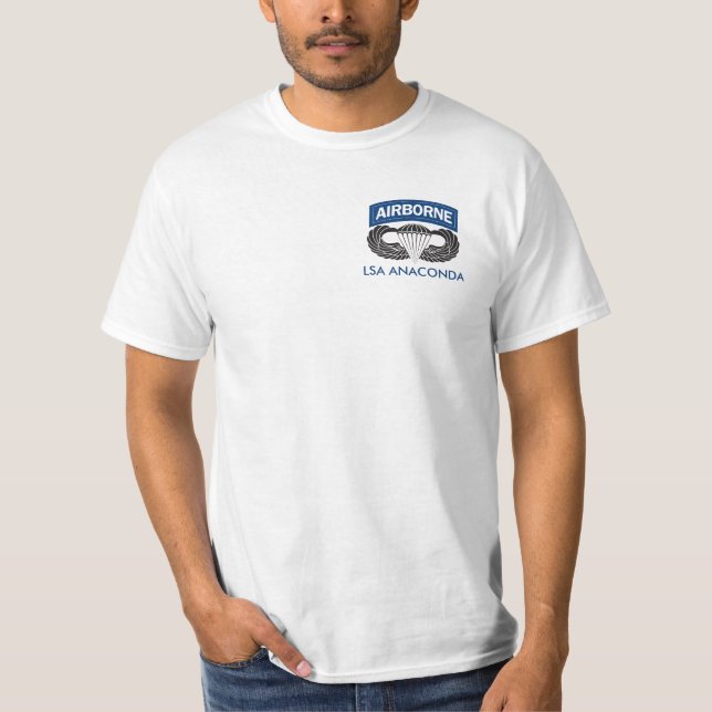 Camiseta aerotransportada del Anaconda del LSA (Anverso)