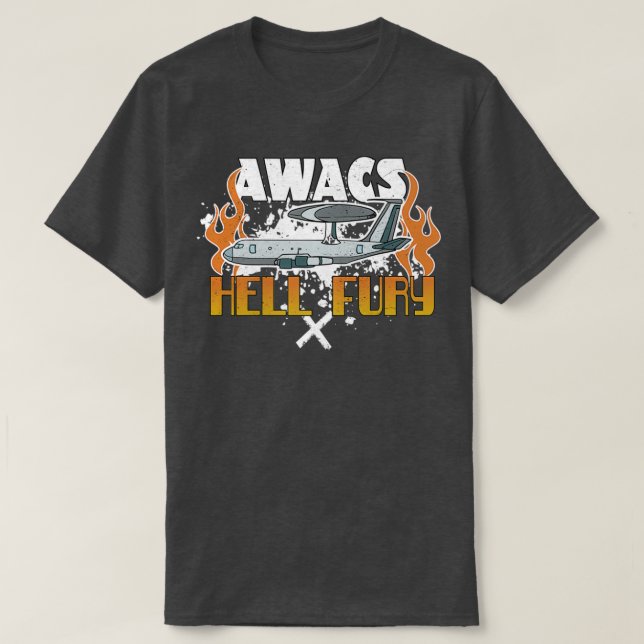 Camiseta Aerplaine AWACS Hell Fury  (Diseño del anverso)