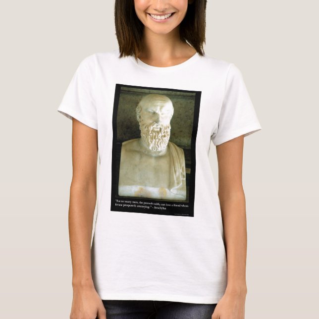 Camiseta Aeschylus "Proverb Saith" Cita Regalos Tees Etc (Anverso)