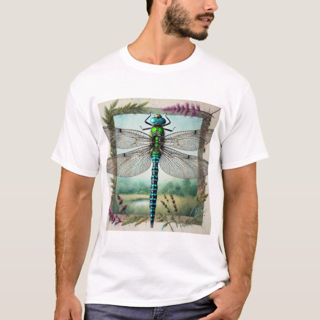 Camiseta Aeshna Dragonfly 030924IREF226 - Watercolor (Anverso)