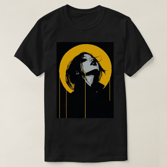 Camiseta Aestheric Vaporwave Moonshine Girl (Diseño del anverso)