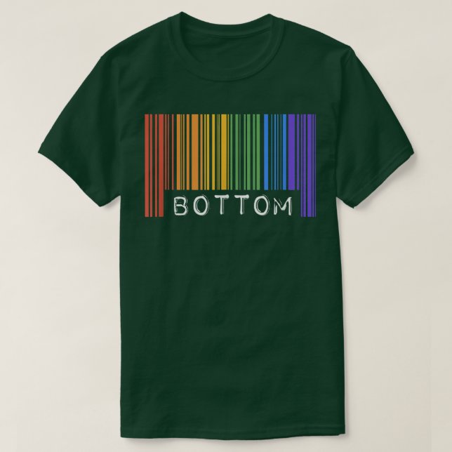 Camiseta Aestheti del mes de la LGBTQ bajo el código de bar (Diseño del anverso)
