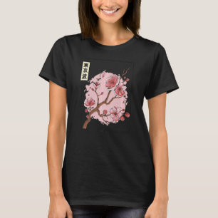 Camiseta Aestheti japonés del árbol sakura del cerezo