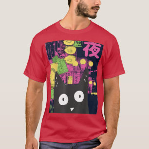 Camiseta Aesthetic Alt Cute Anime Kitten Neko Japan Manga H