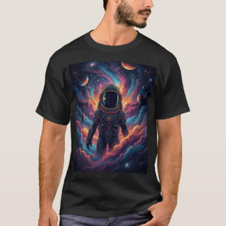 Camiseta Aesthetic Astronauta Cósmico Nebulosa Espacio Gráf