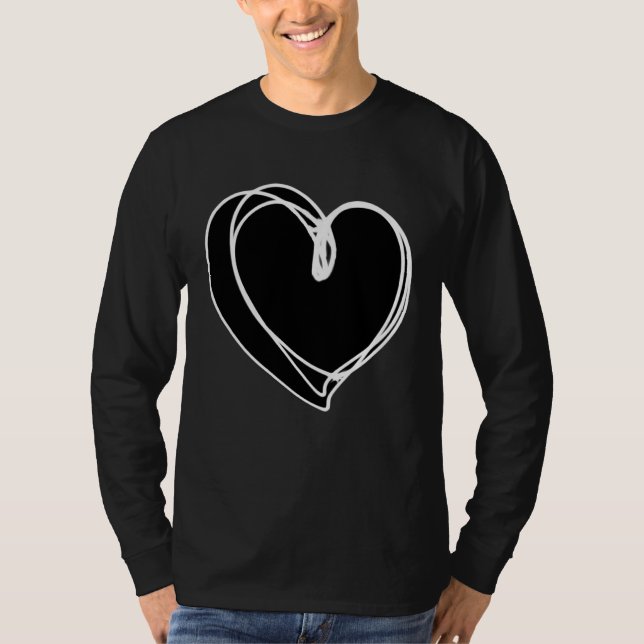 Camiseta Aesthetic Black Heart (Anverso)
