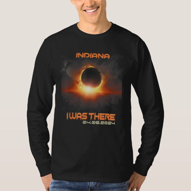 Camiseta Aesthetic Cityscape Total Solar Eclipse 2024 India (Anverso)