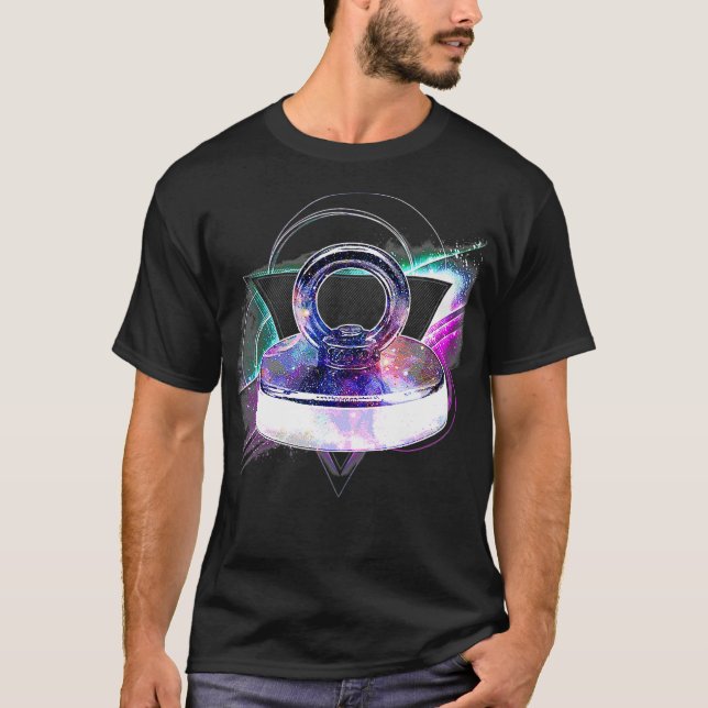 Camiseta Aesthetic Galaxy Magnet Fishing  (Anverso)