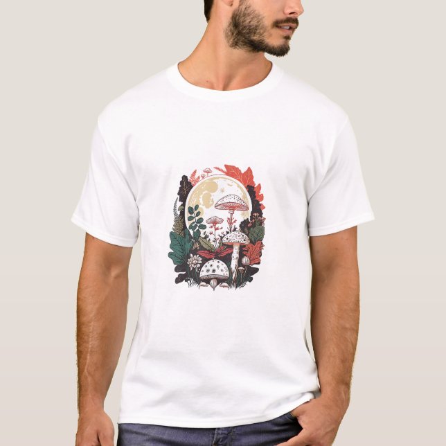 Camiseta Aesthetic Goblincore And Cottagecore Mushroom Gent (Anverso)
