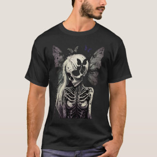 Camiseta Aesthetic Grunge Fairycore Butterfly Gothic Horror