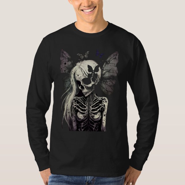 Camiseta Aesthetic Grunge Fairycore Butterfly Gothic Horror (Anverso)