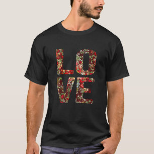 Camiseta Aesthetic Love Vintage Floral Flower Lover Art