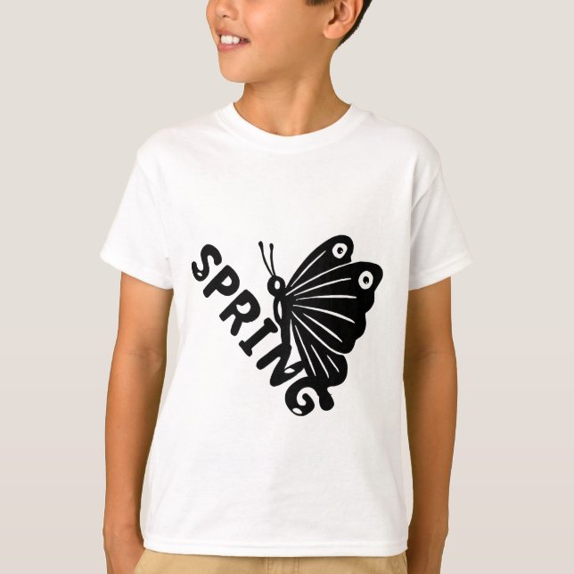 Camiseta  Aesthetic Spring Butterfly Minimalist Graphic (Anverso)