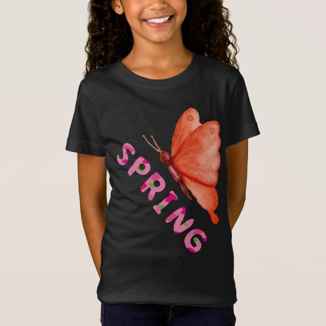 Camiseta  Aesthetic Spring Butterfly Minimalist Graphic (Anverso)