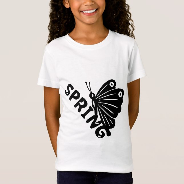 Camiseta  Aesthetic Spring Butterfly Minimalist Graphic (Anverso)
