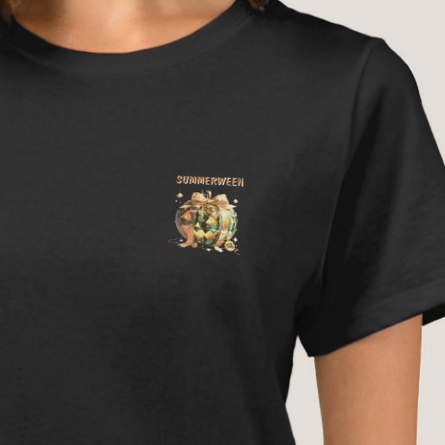 Camiseta Aesthetic Summerween Trendy Glitzy Jack O'Lantern  (Subido por el creador)