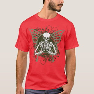 Camiseta Aesthetic Y2k Fairy Wings Skeleton Alt Grunge 