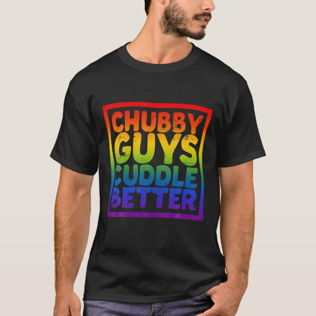Camiseta AETICON Chubby Chicos se apiñan mejor oso gay LGBT (Anverso)