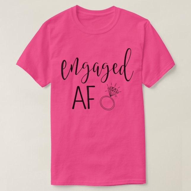 Camiseta Af Bride Se Comprometió A Ser La Boda Del Futuro D (Diseño del anverso)