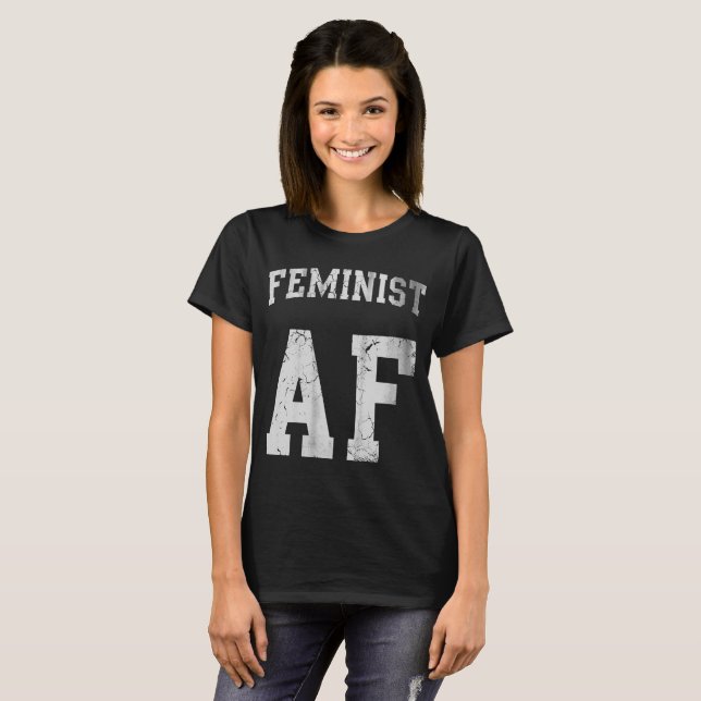 Camiseta AF feminista (Anverso completo)