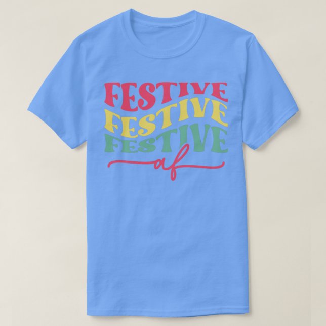 Camiseta AF festivo apilado (Diseño del anverso)