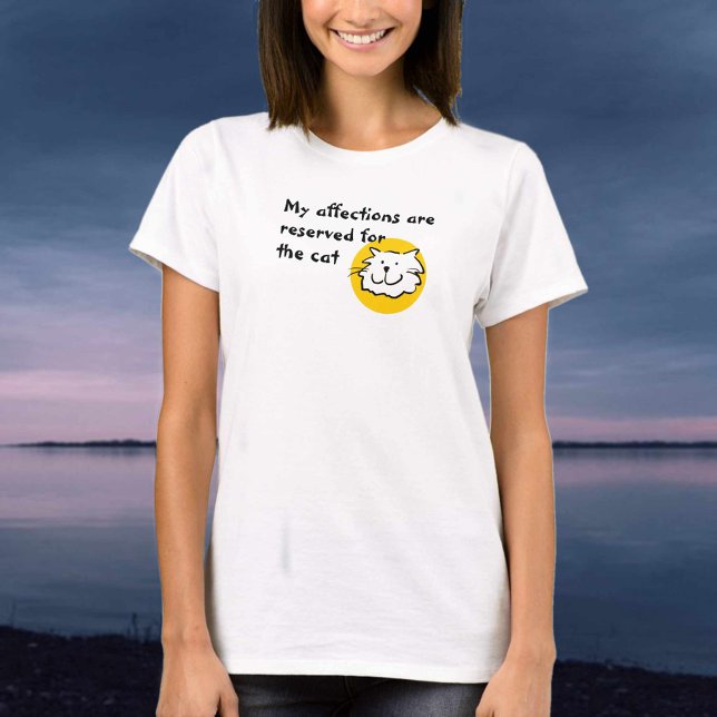 Camiseta - Afectos Reservados para el Gato (Subido por el creador)